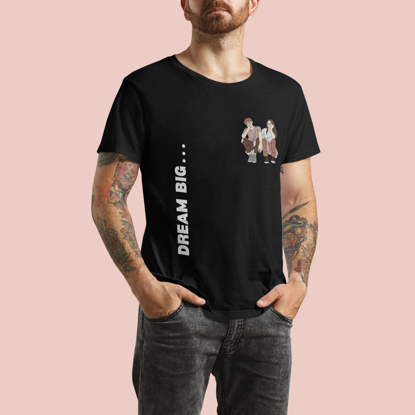 Dream Big Black Platinum T-shirt