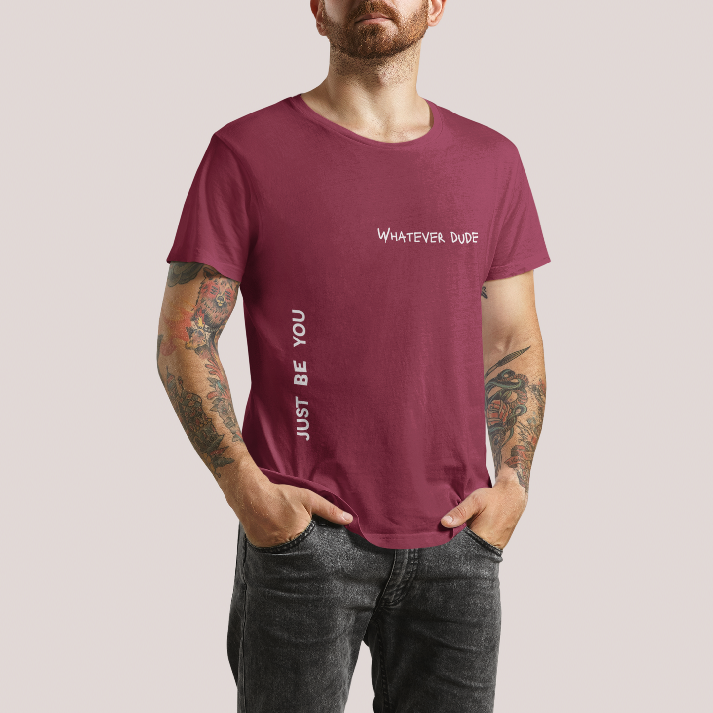 Whatever Maroon Regular T-shirt