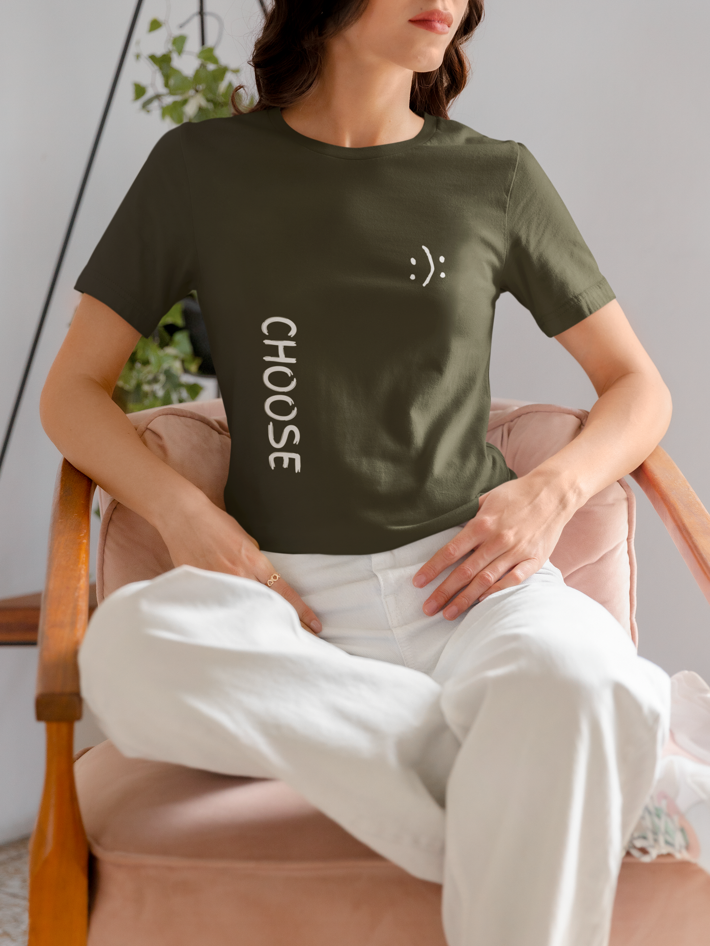 Choose Olive Green Regular T-shirt