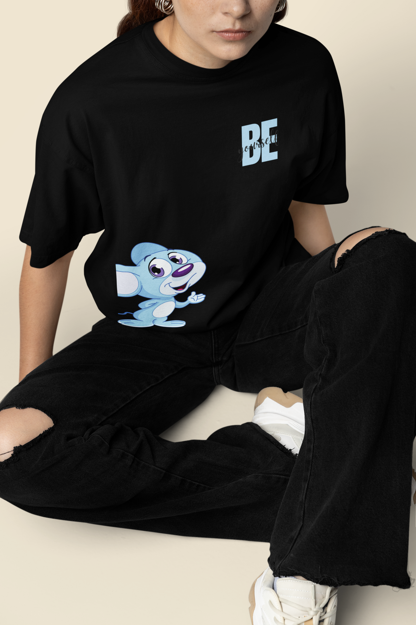 Be You Black Oversize T-shirt