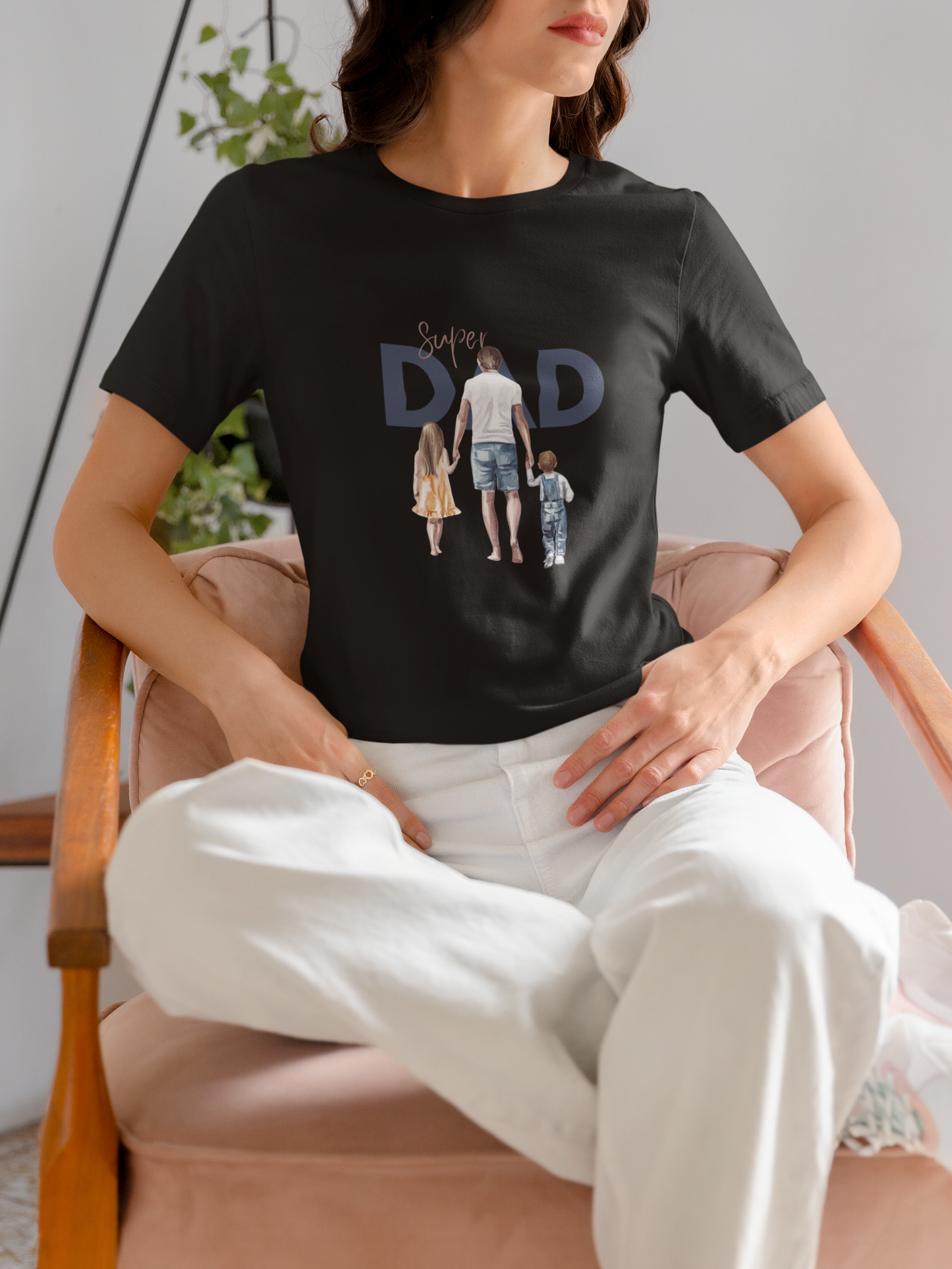 Super Dad Black Platinum T-shirt