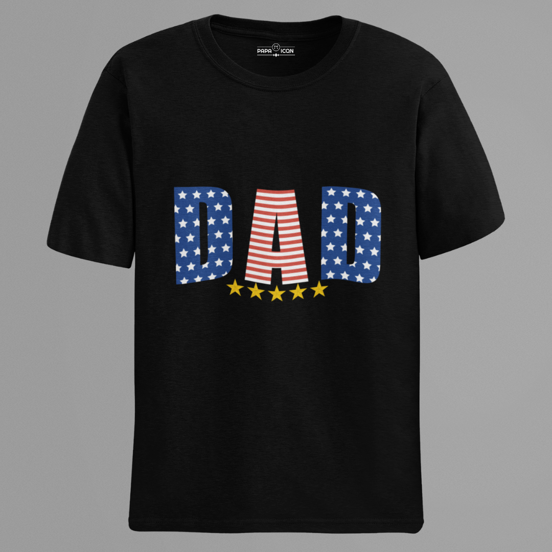Star Dad Black Platinum T-shirt