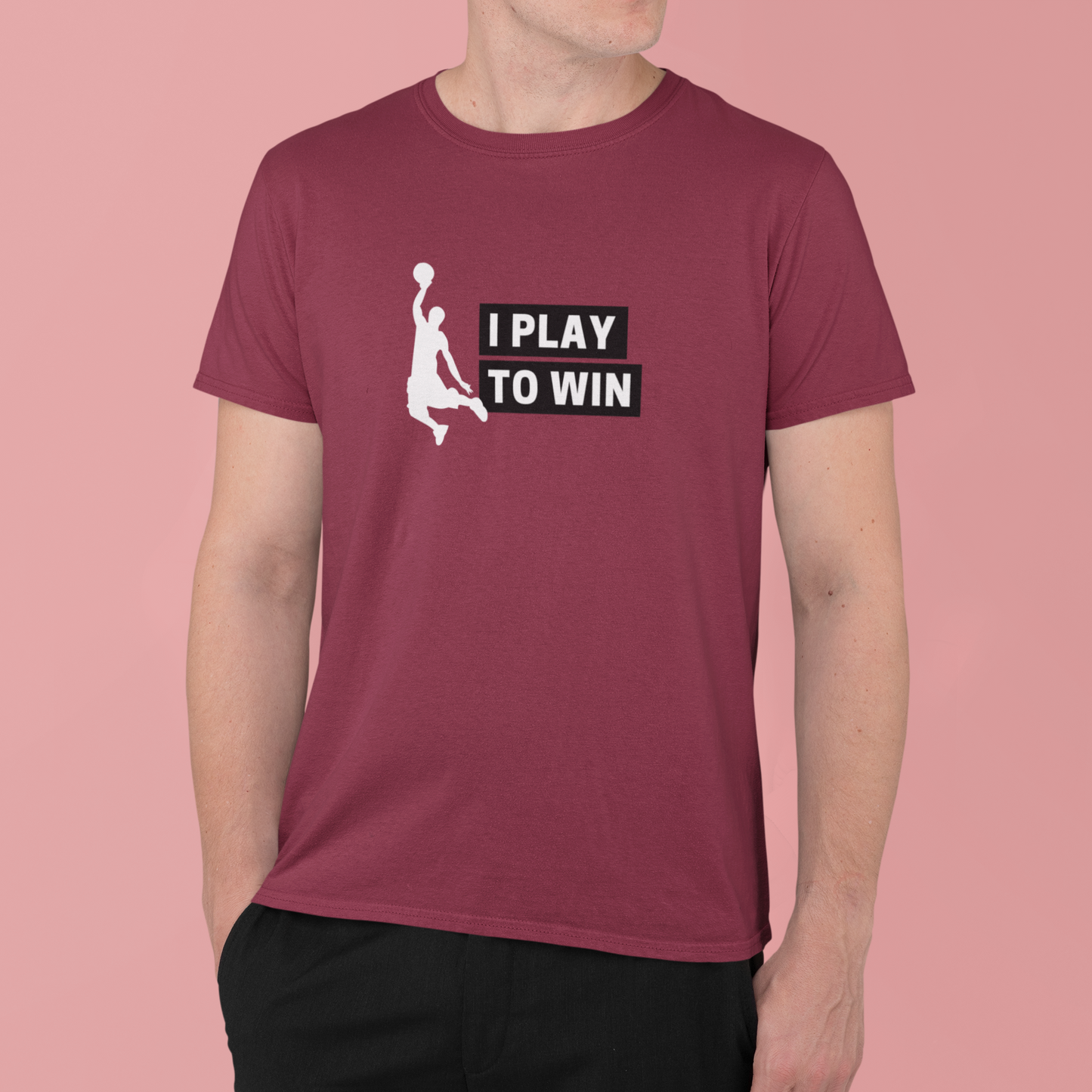 Play Maroon Classic Fit T-shirt