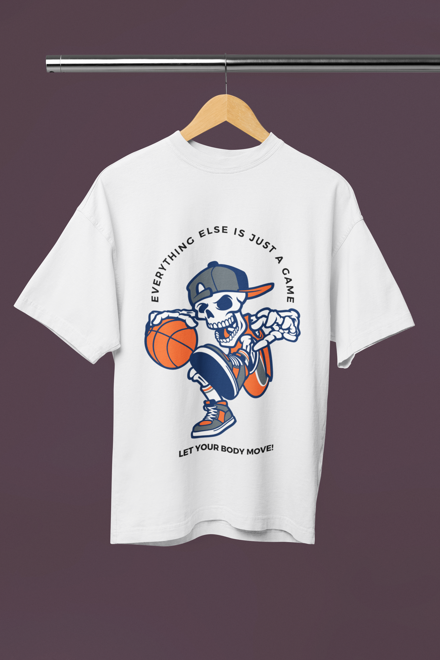 Just A Game Oversize Off-White T-shirt
