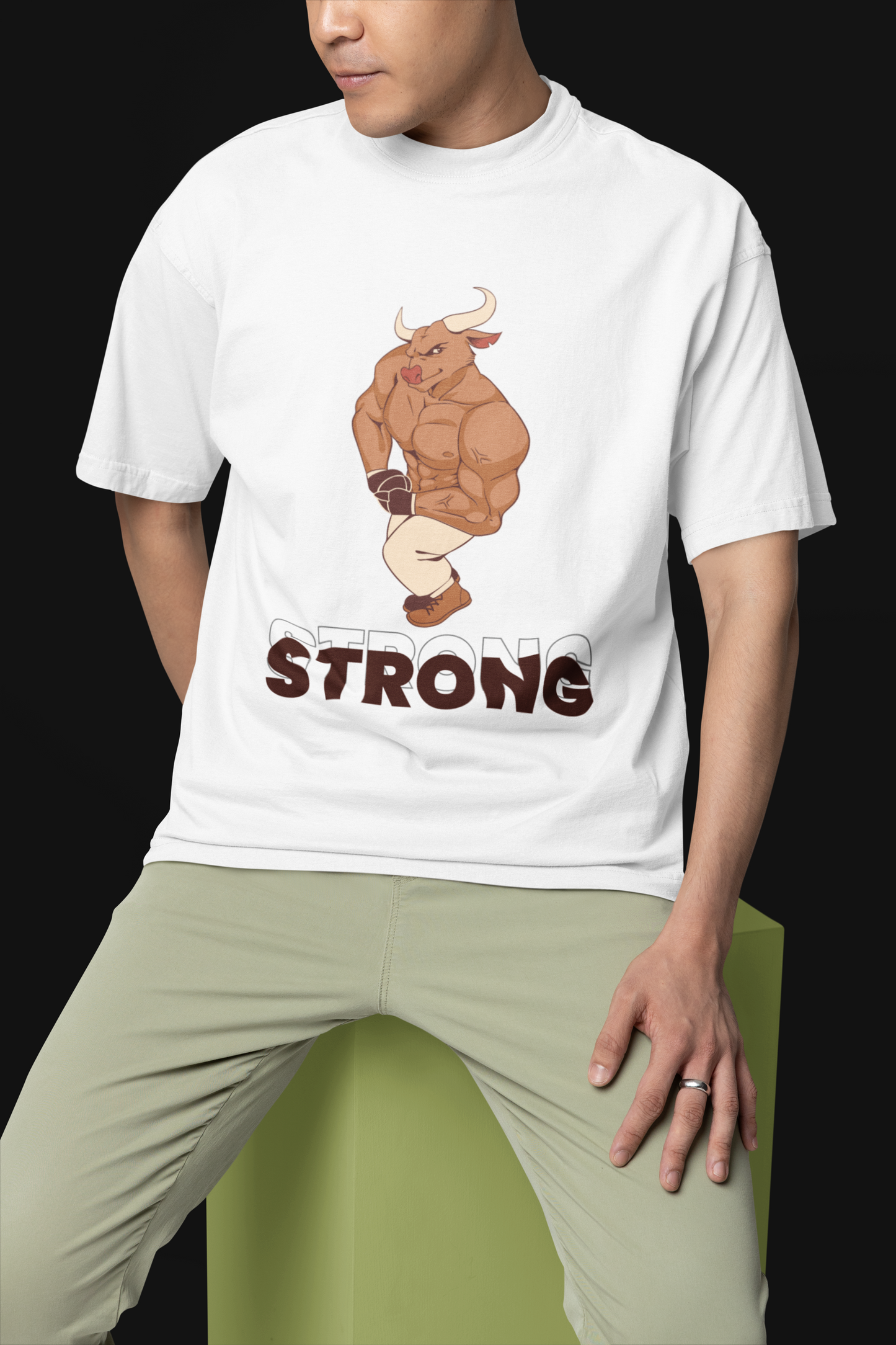 Strong Off-white Oversized T-shirt