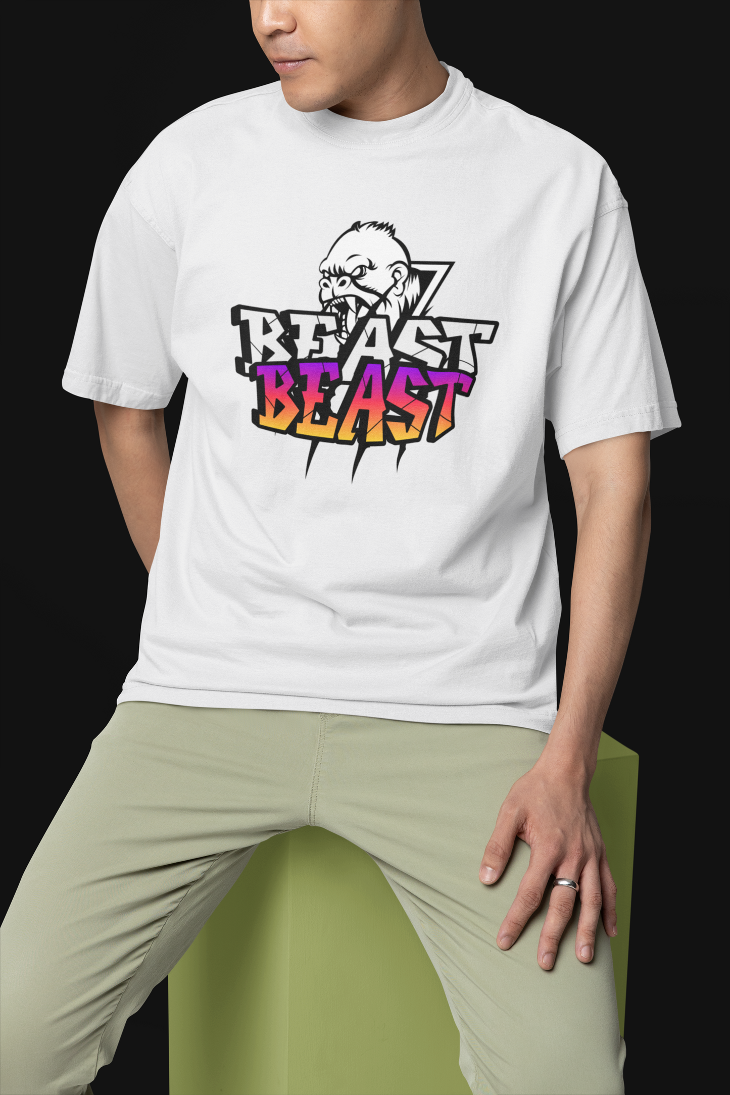 Beast Off-white Oversize T-shirt