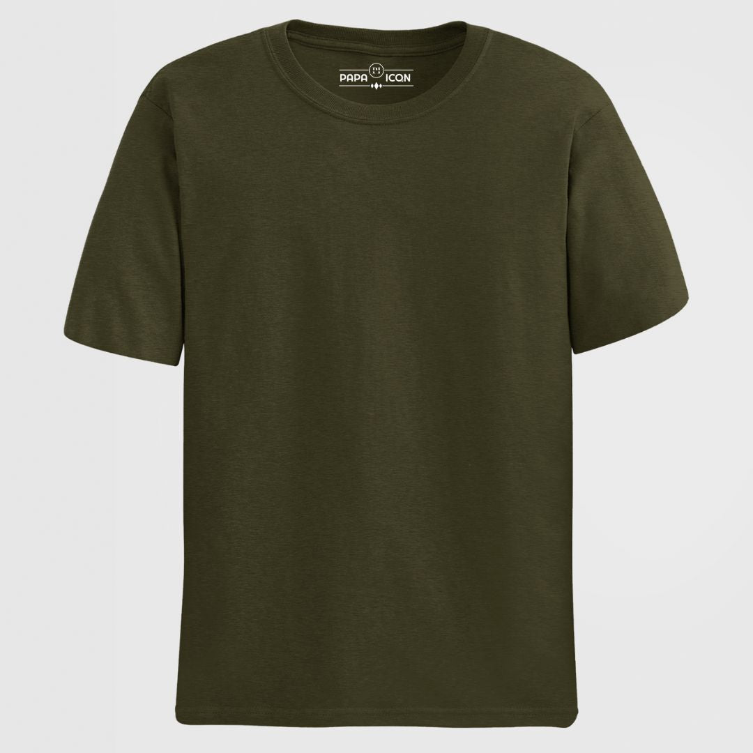 Olive Green Basic T-shirt