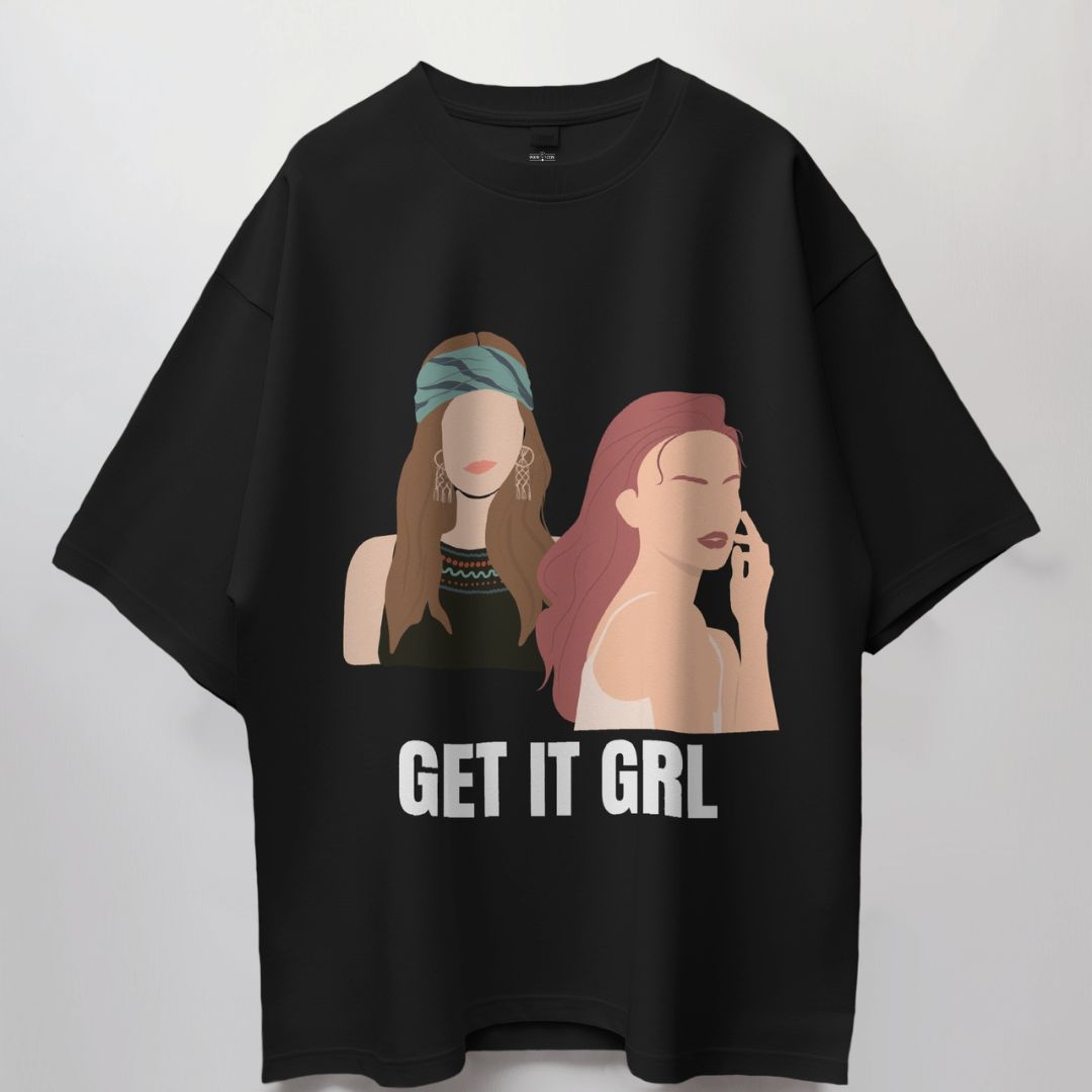 Get It Black Oversize T-shirt