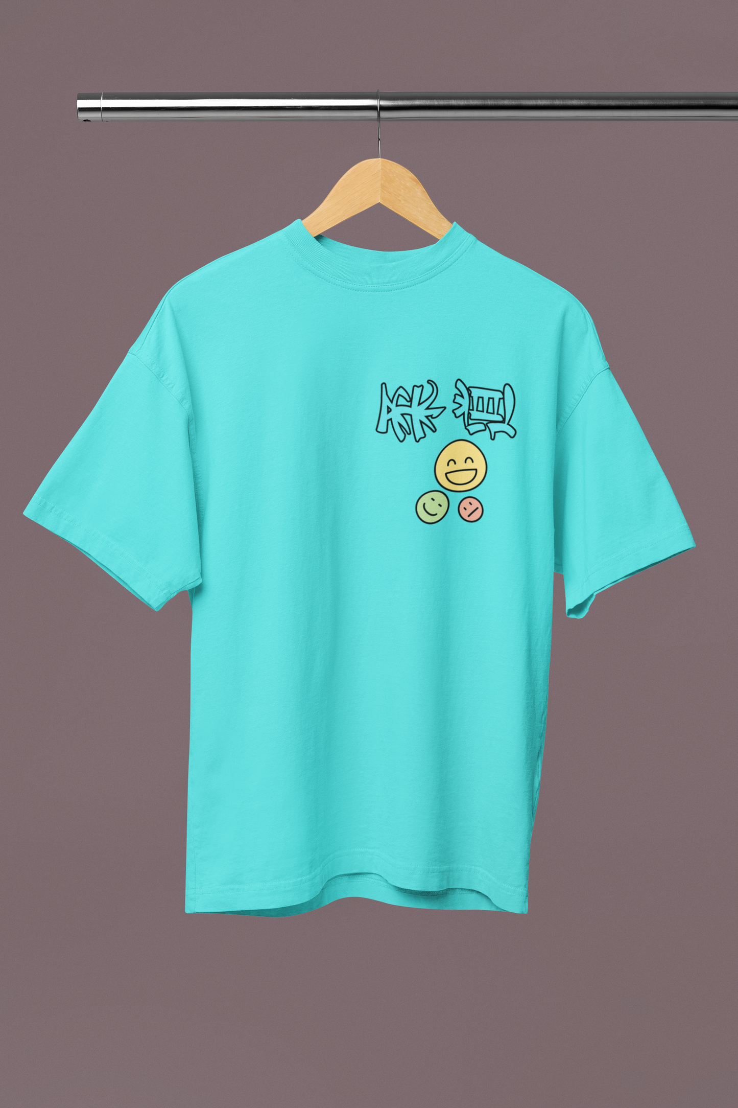 Smash Cyan Oversize T-shirt