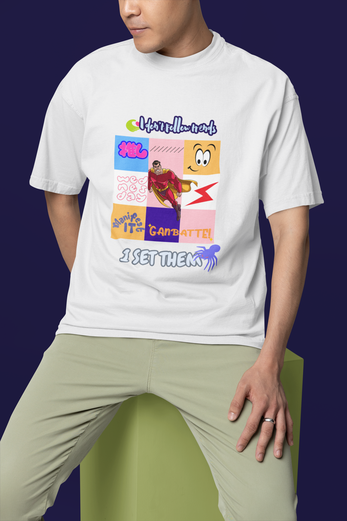 Set Trends Off-white Oversize T-shirt