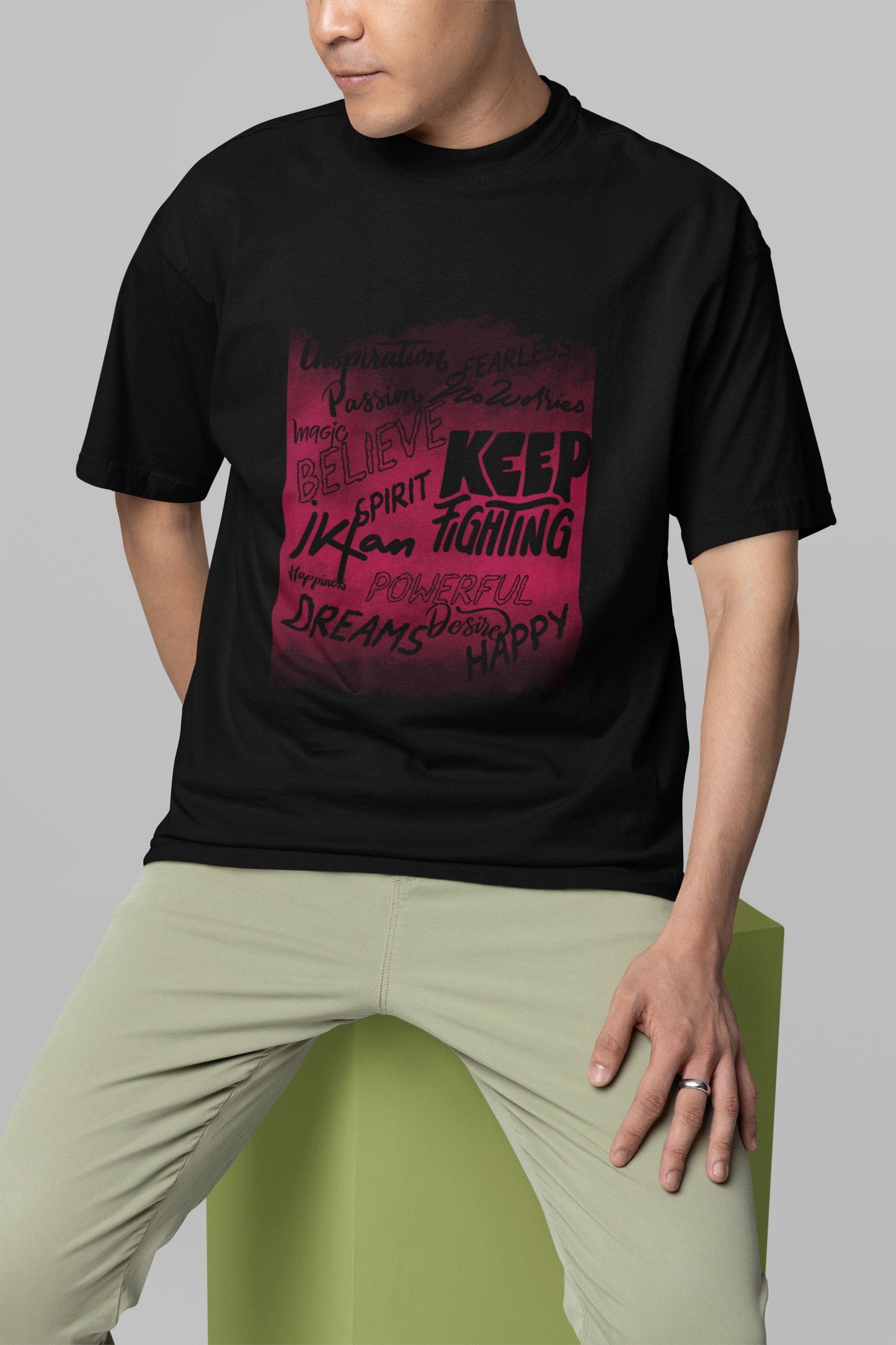 Spirit Black Oversize T-shirt