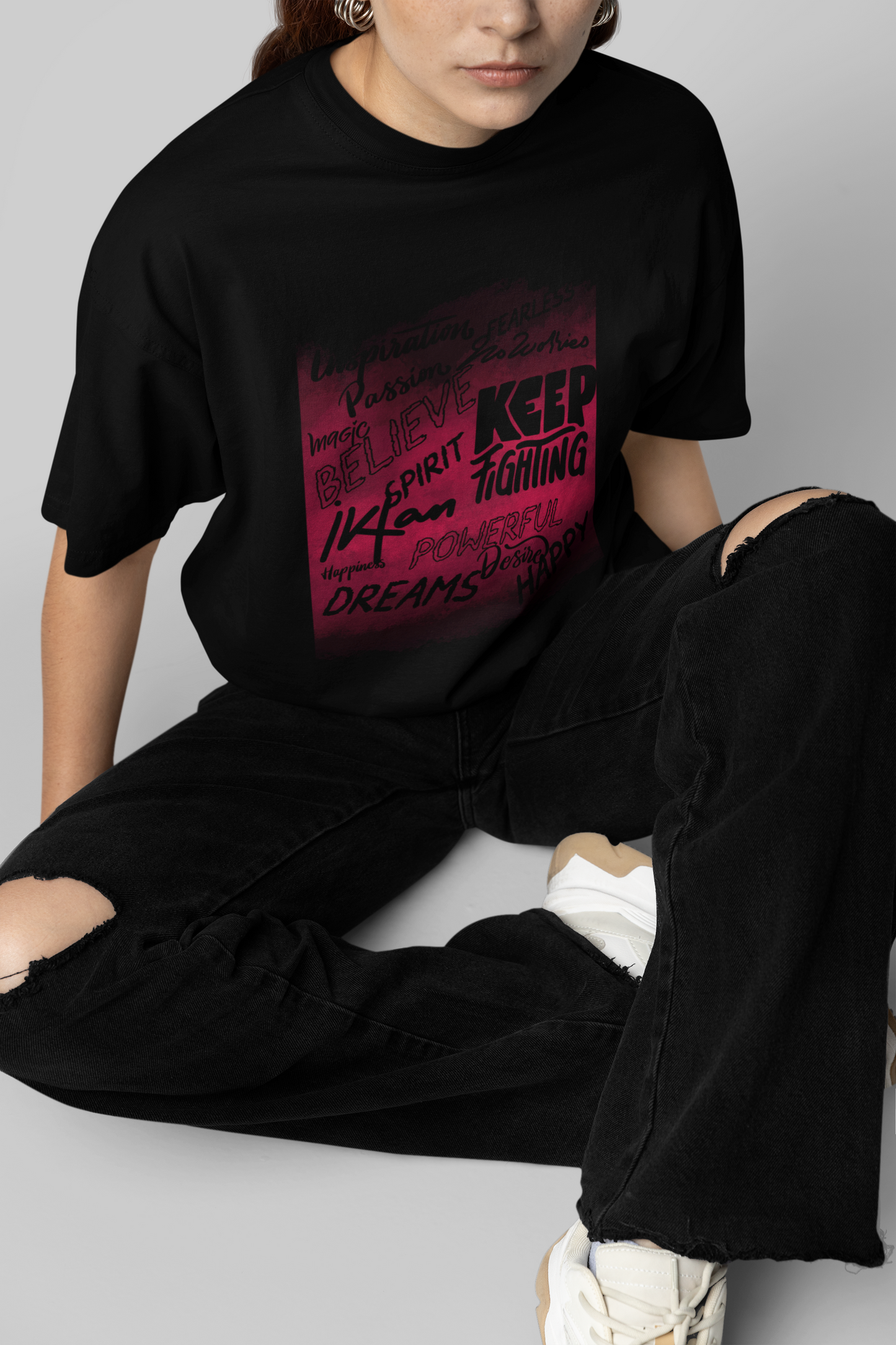 Spirit Black Oversize T-shirt