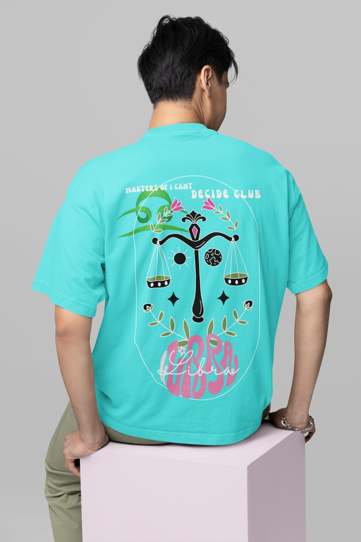 Libra Cyan Oversize T-shirt