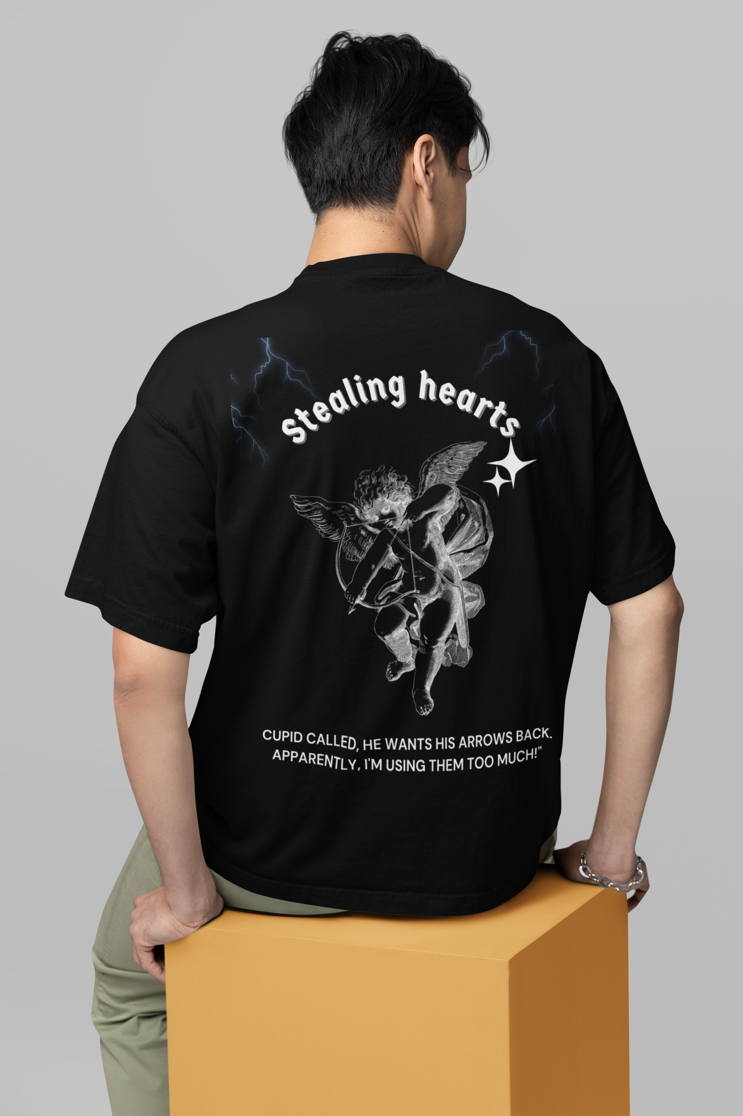 Cupid Black Oversize T-shirt