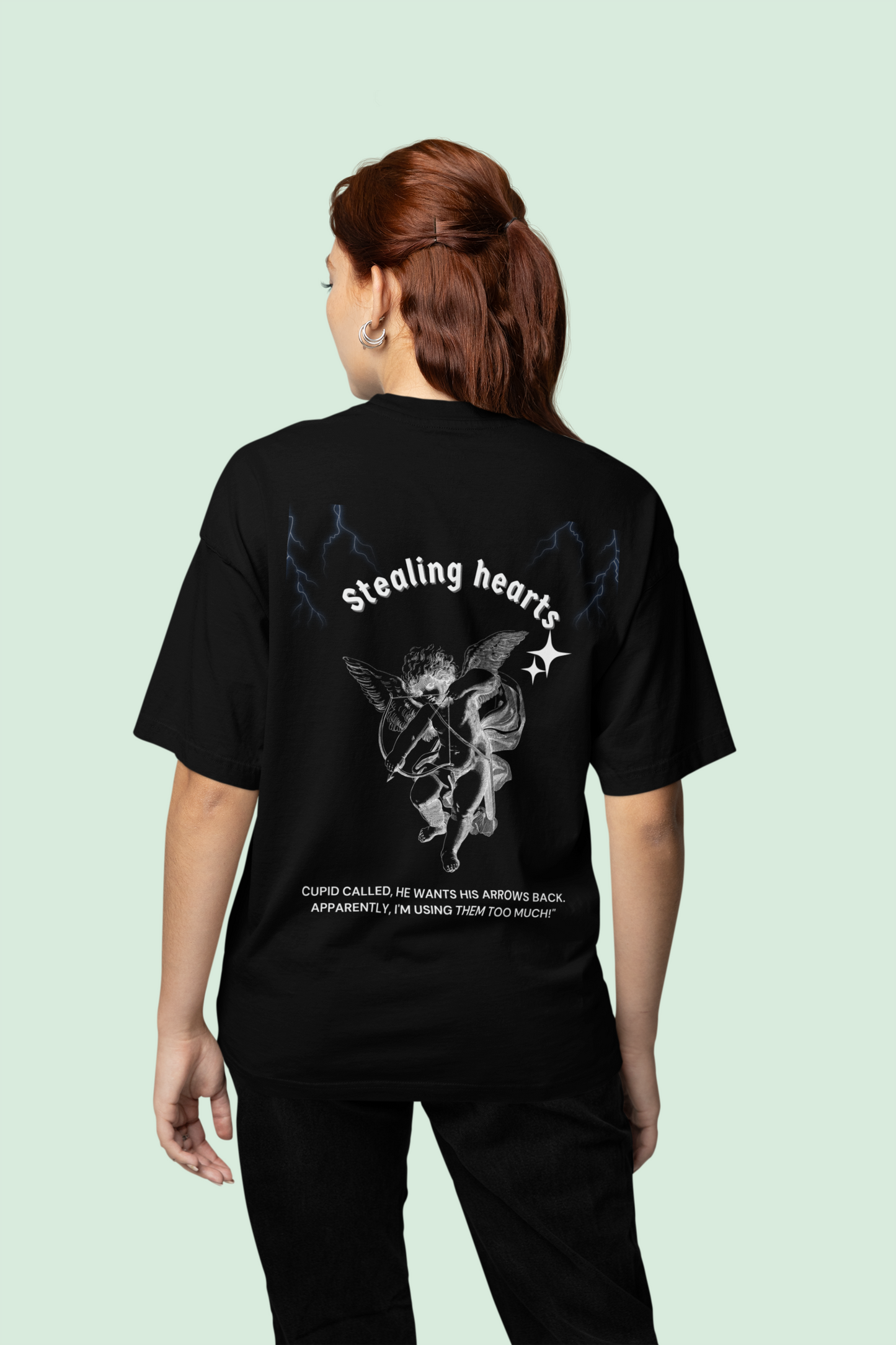 Cupid Black Oversize T-shirt
