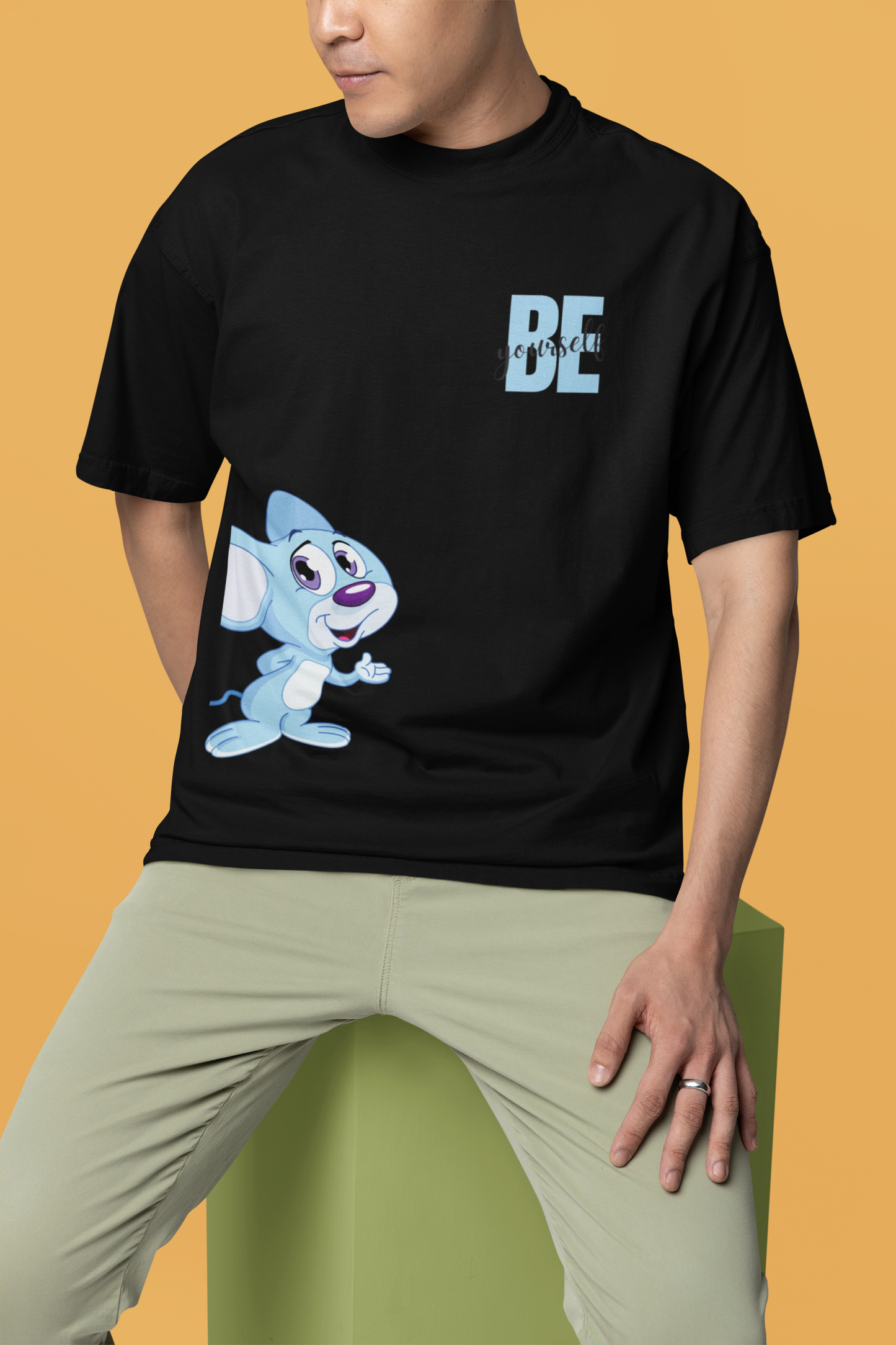 Be You Black Oversize T-shirt