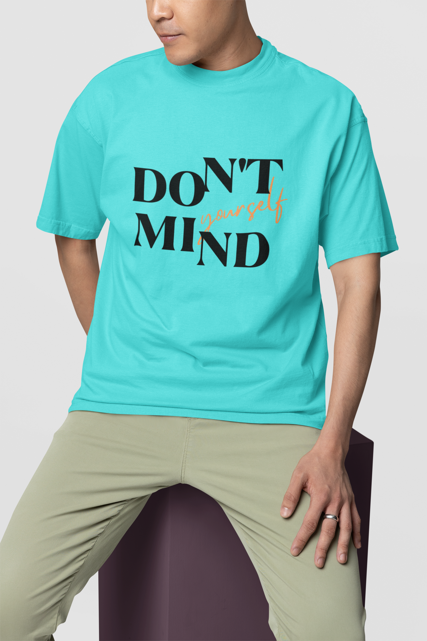 Mind Cyan Oversize T-shirt