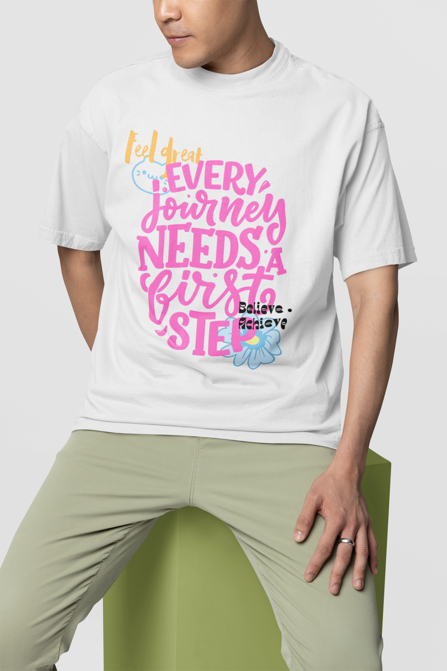 Journey Off-white Oversize T-shirt