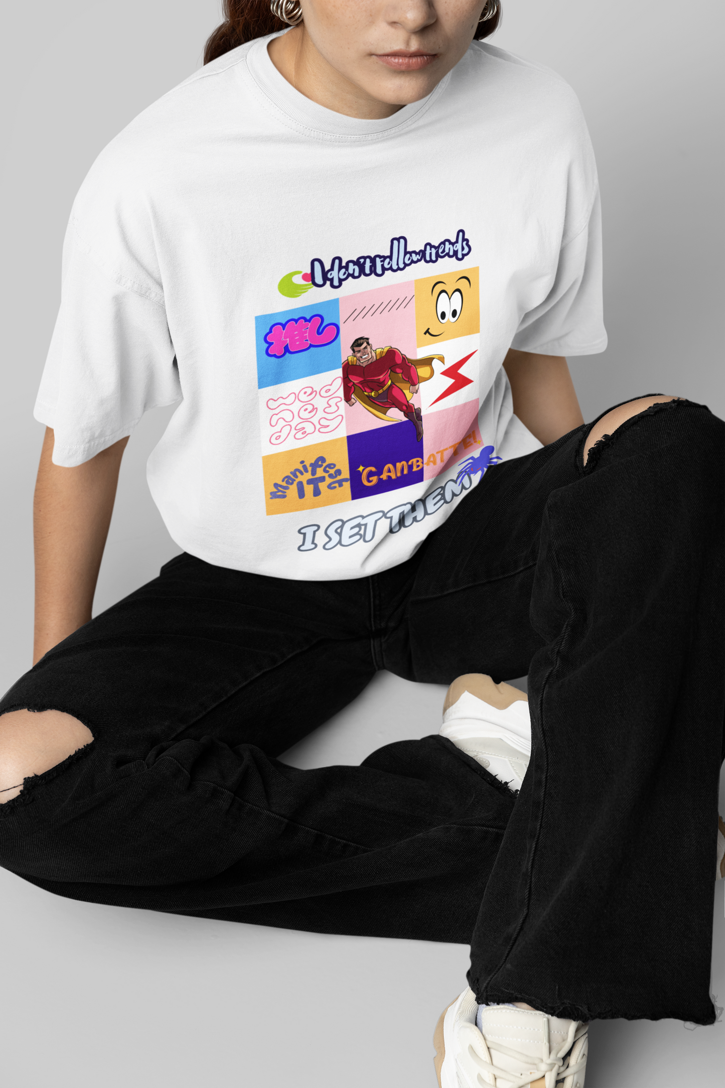 Set Trends Off-white Oversize T-shirt