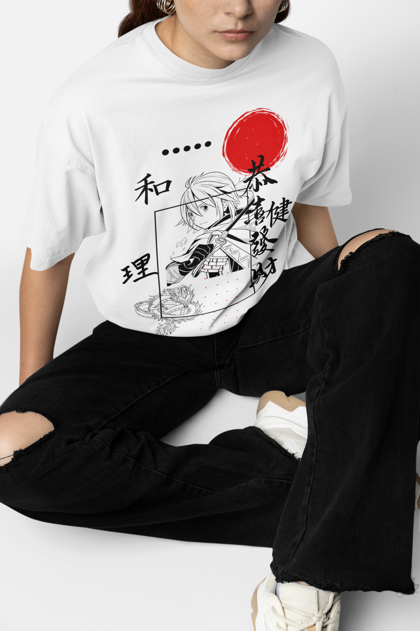 Manga Off-white Oversize T-shirt