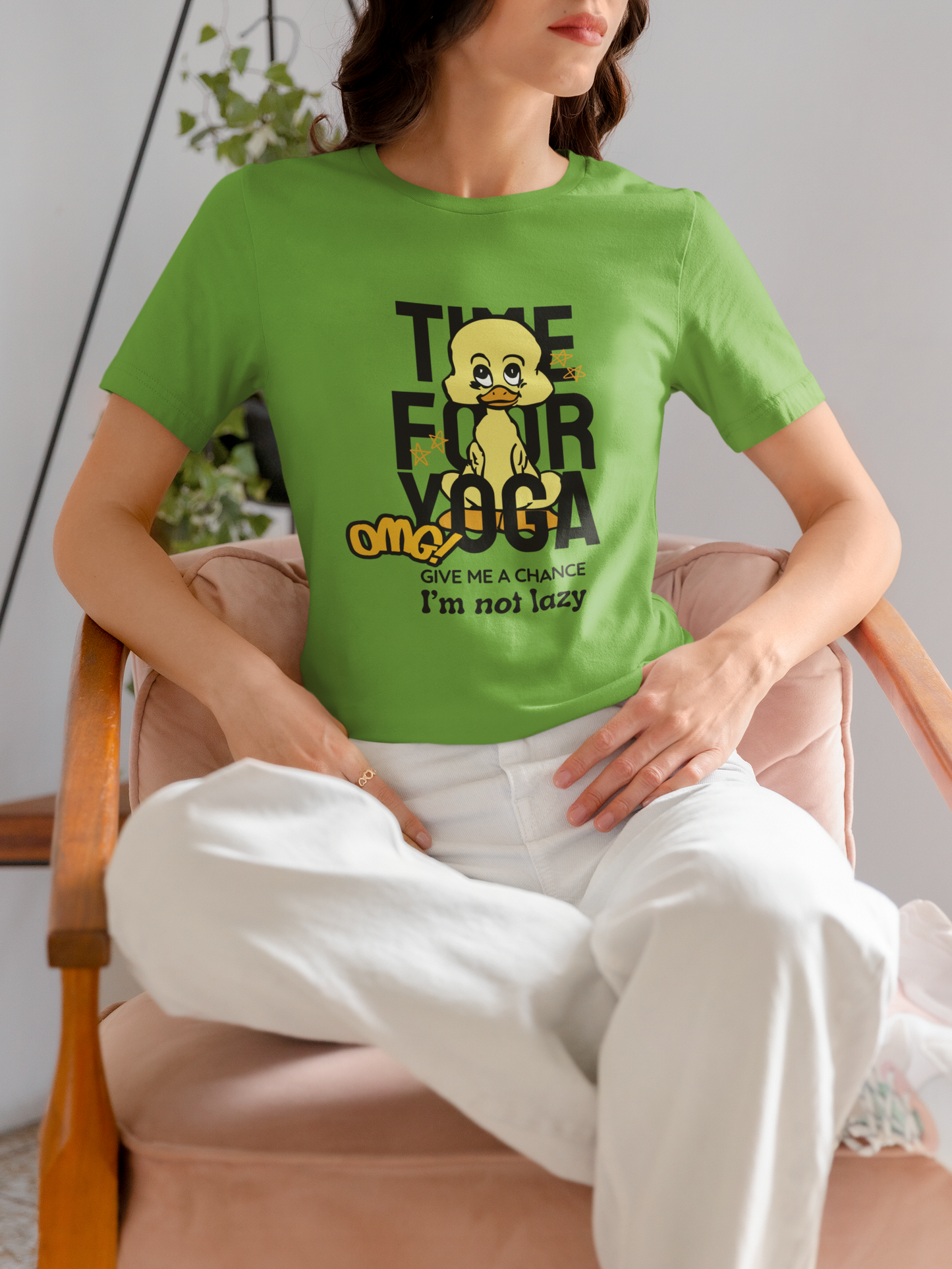 Yoga Time Kiwi Green Regular T-shirt