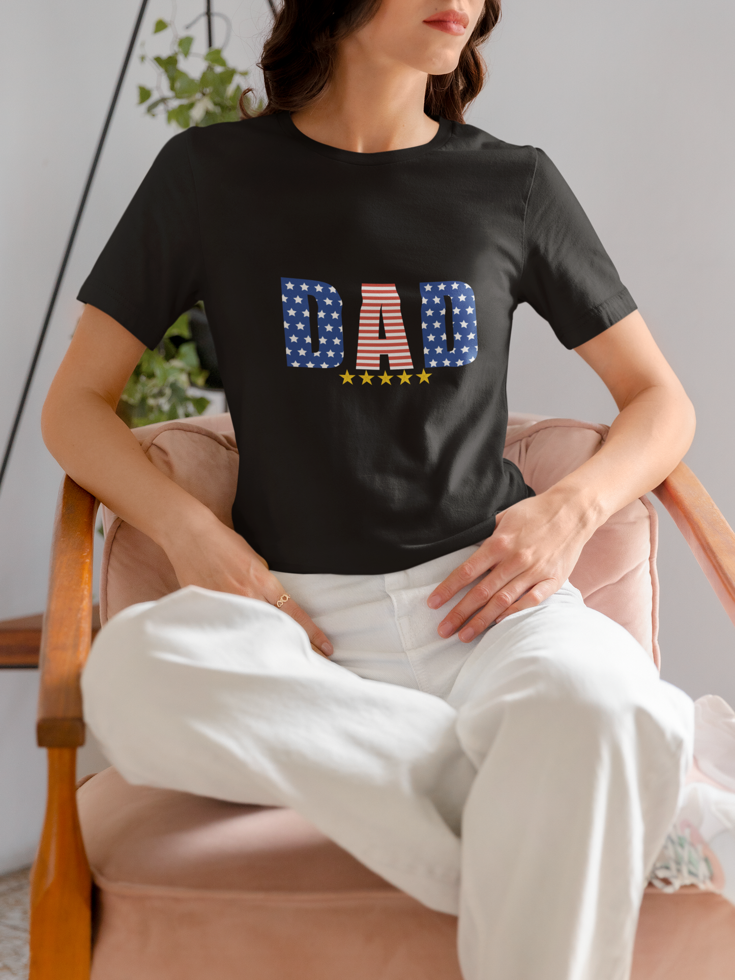 Star Dad Black Platinum T-shirt