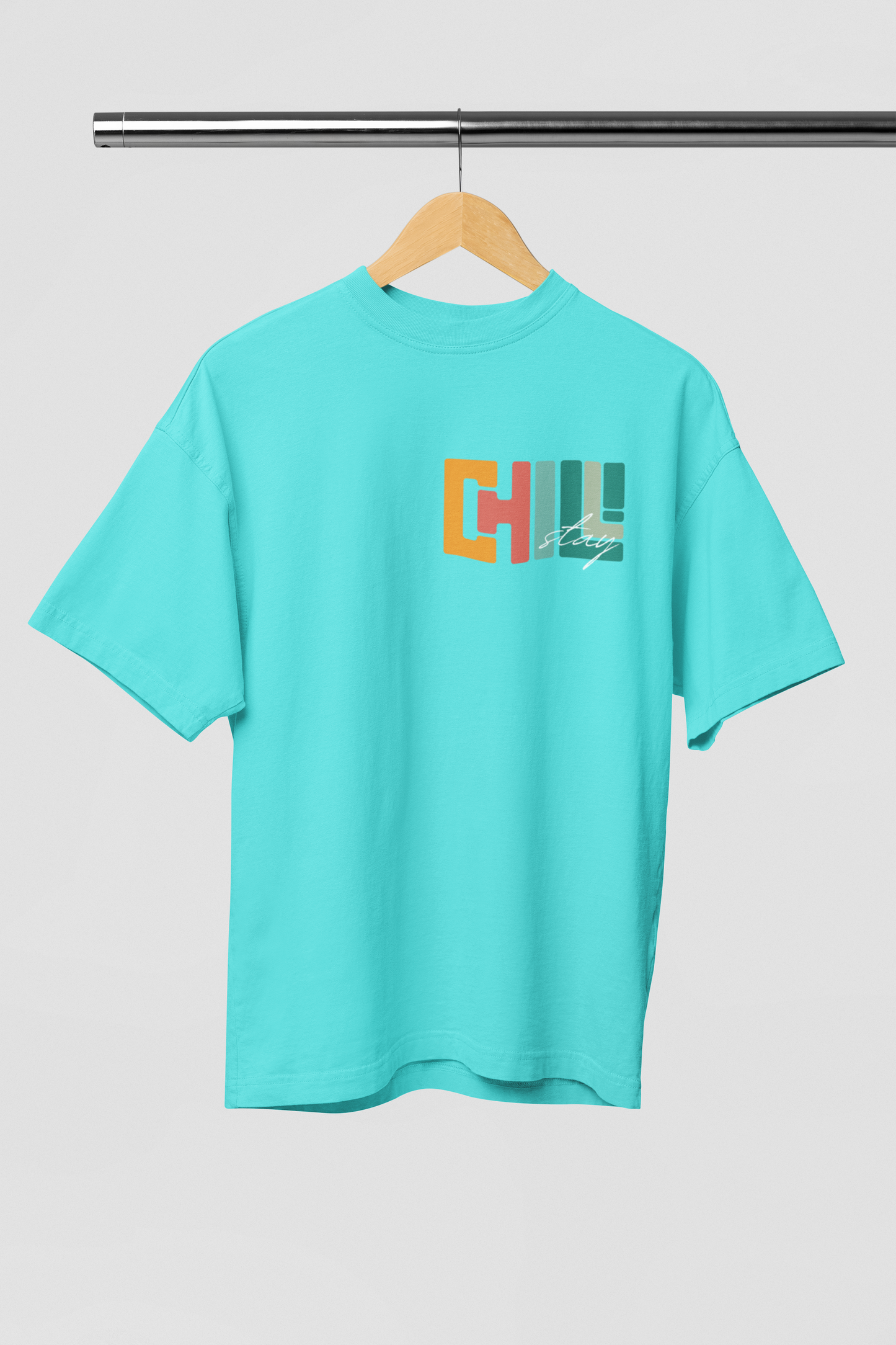 Chill Cyan Oversize T-shirt