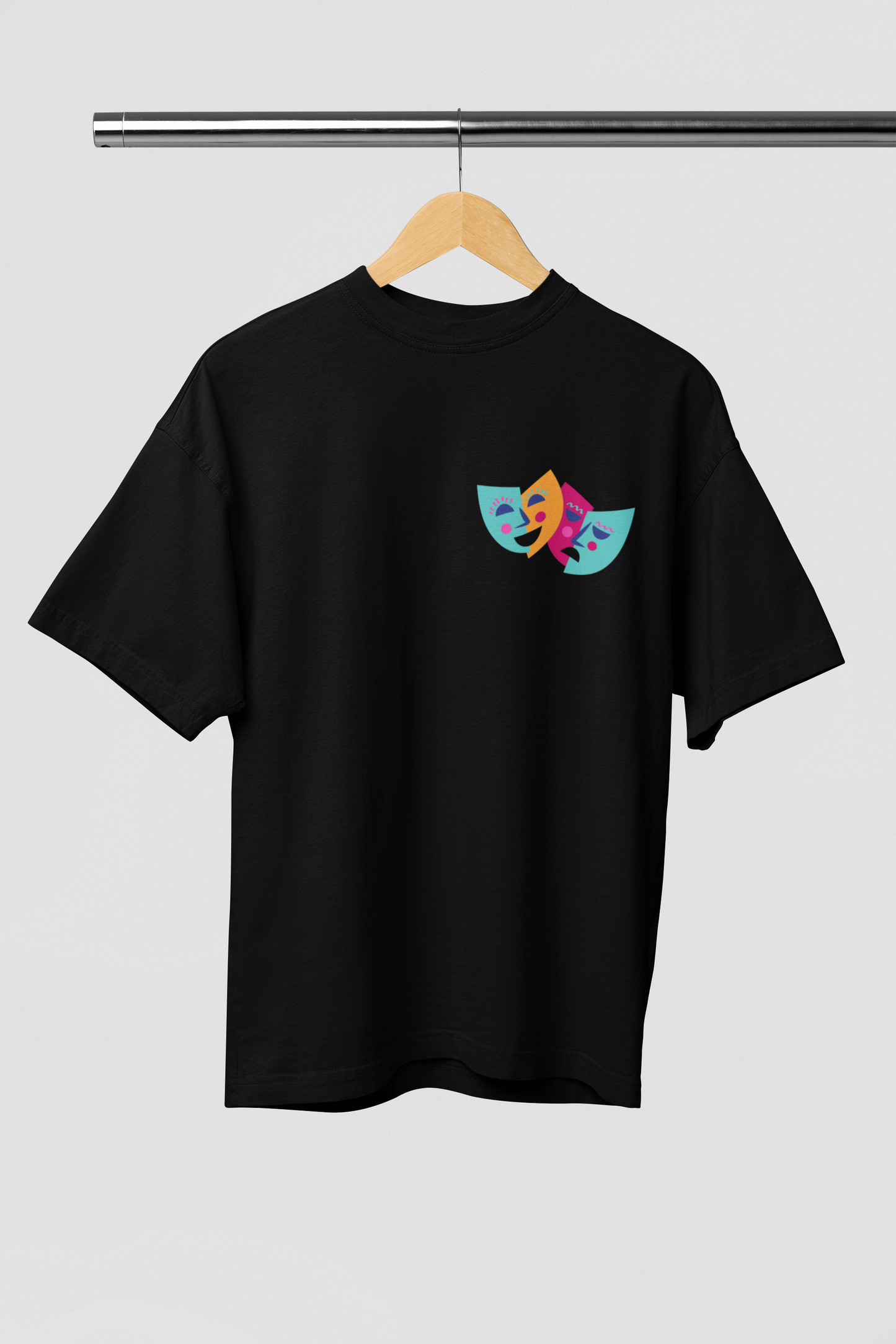 Drama Black Oversize T-shirt