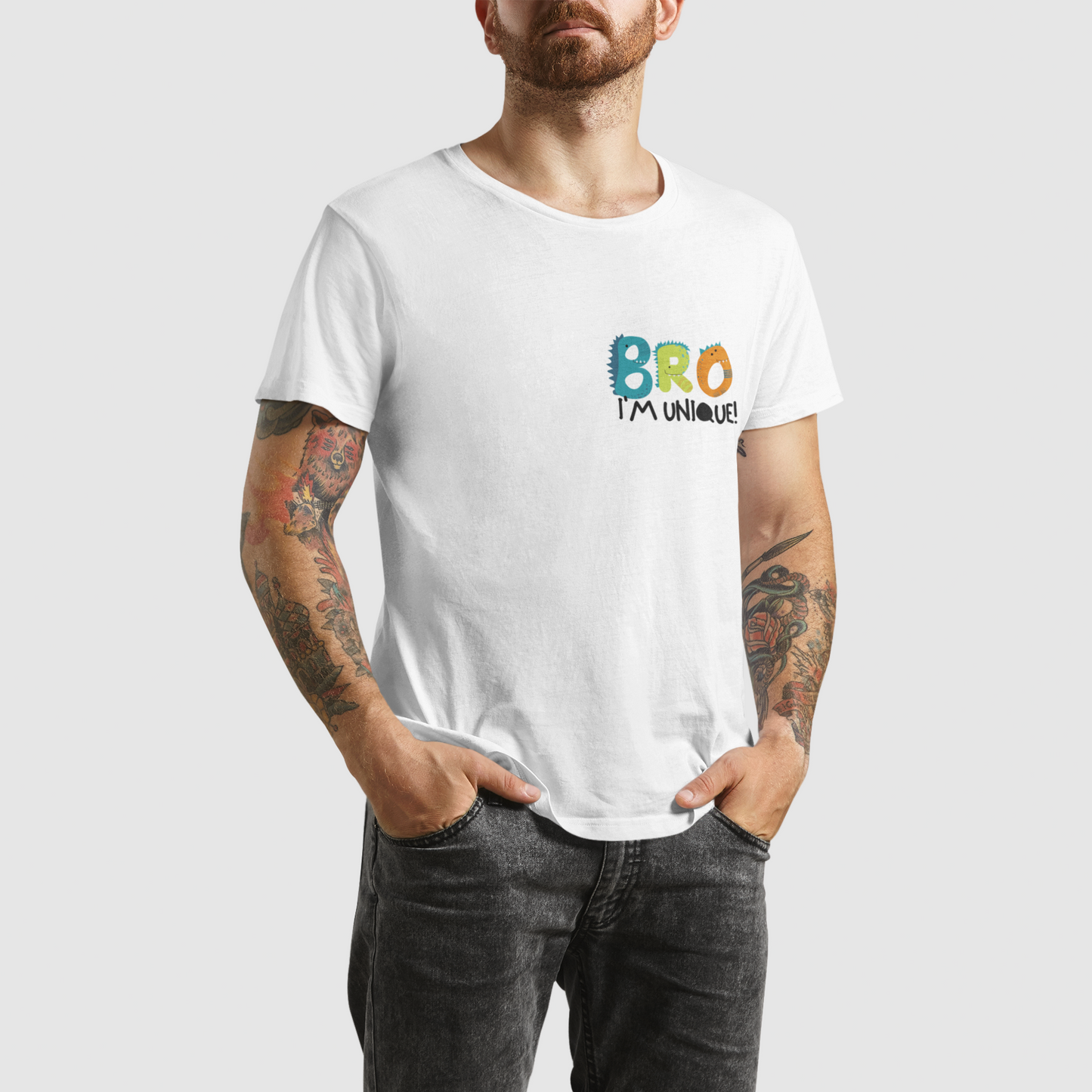 Bro White Platinum T-shirt