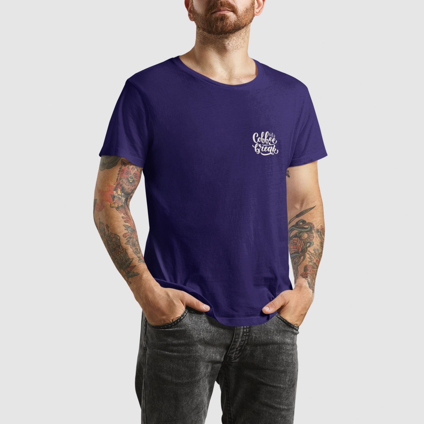 Coffee Navy Blue Platinum T-shirt
