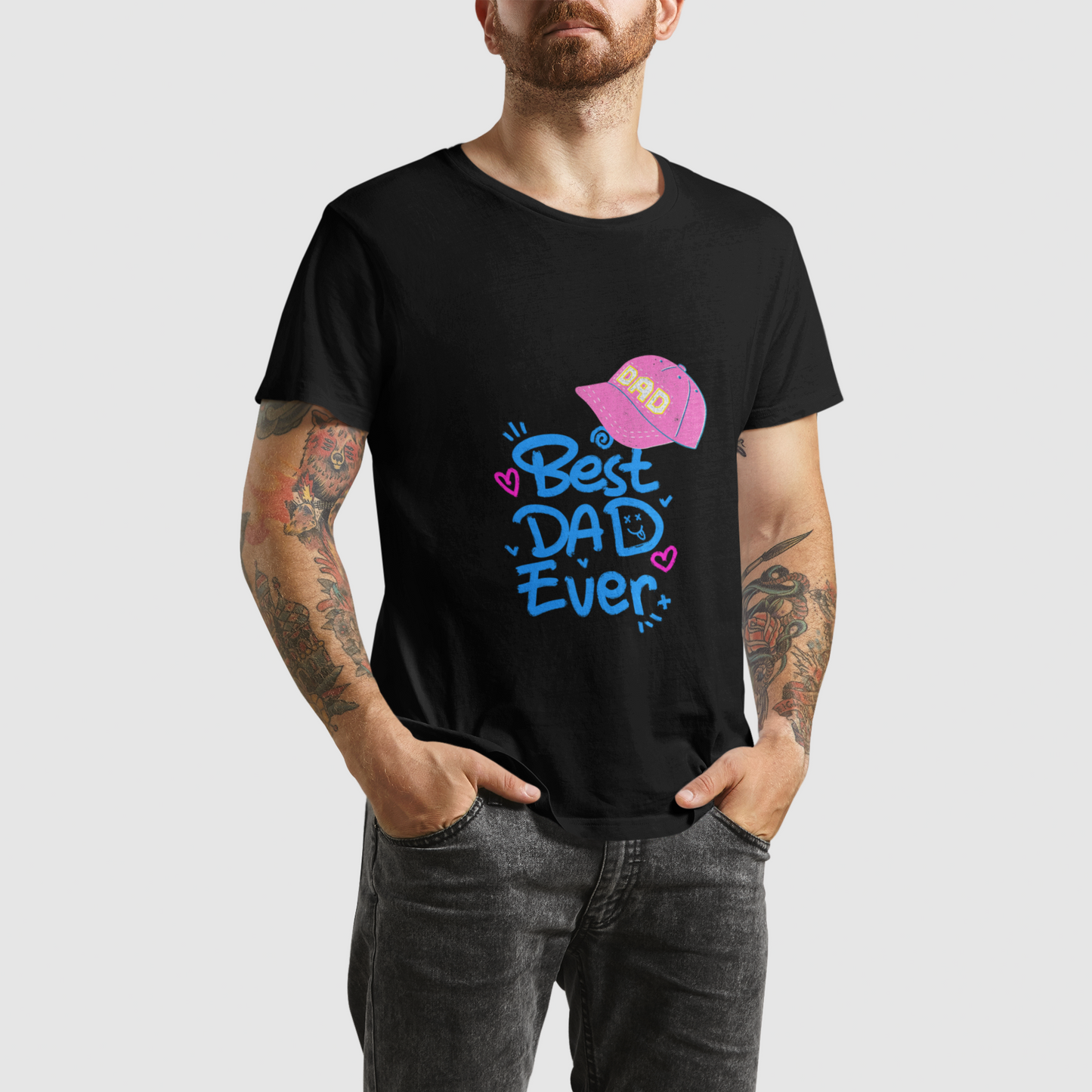 Best Dad Black Platinum T-shirt
