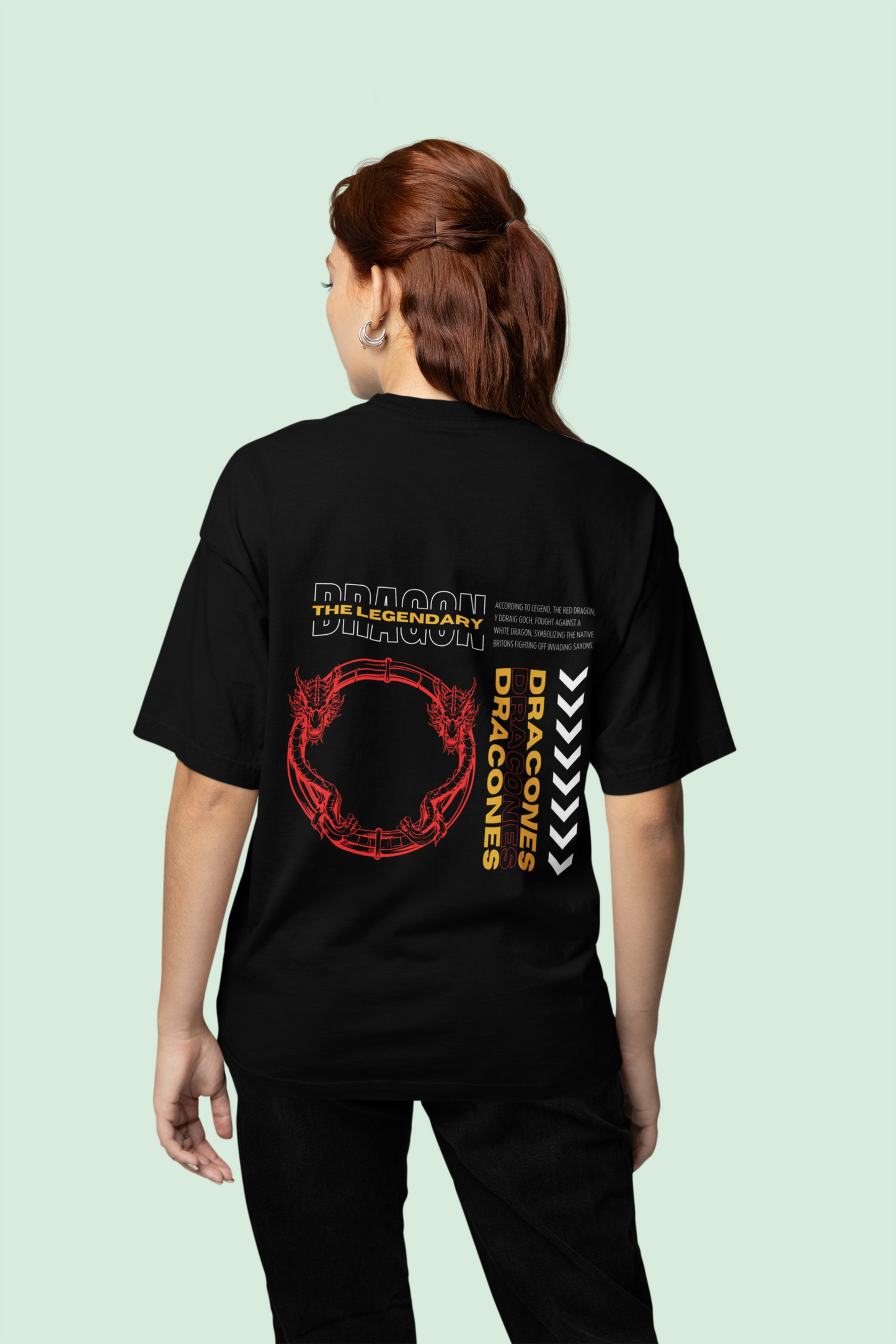 Dragon Black Oversize T-shirt