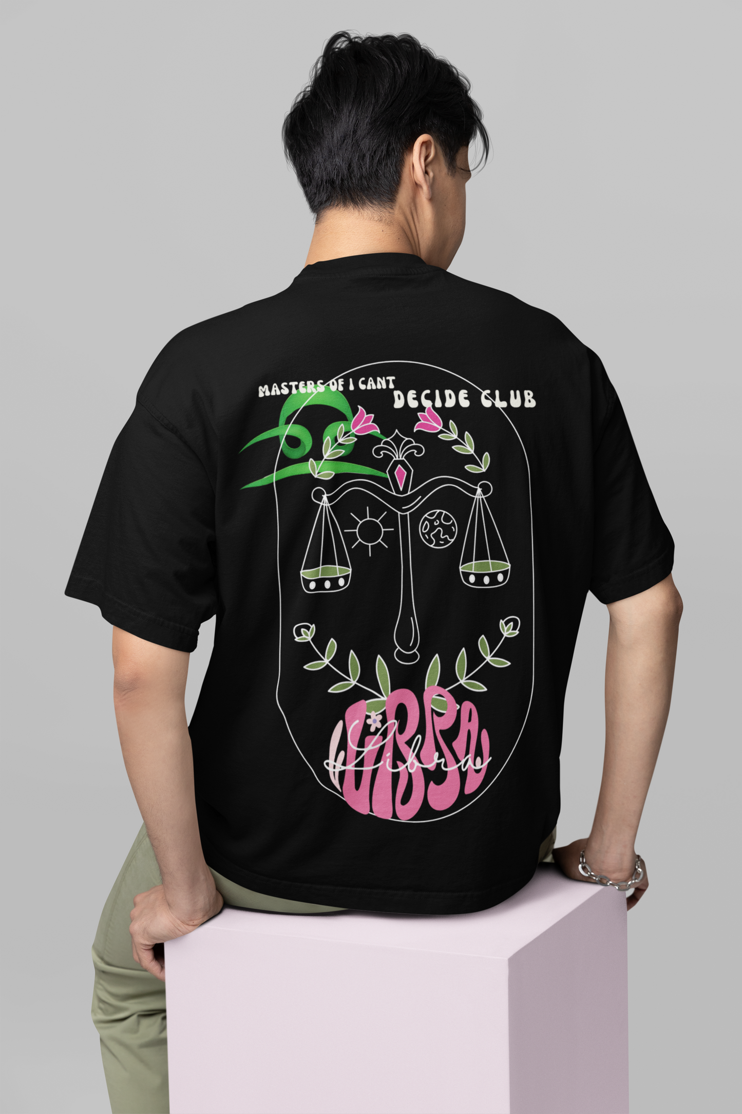 Libra Black Oversize T-shirt