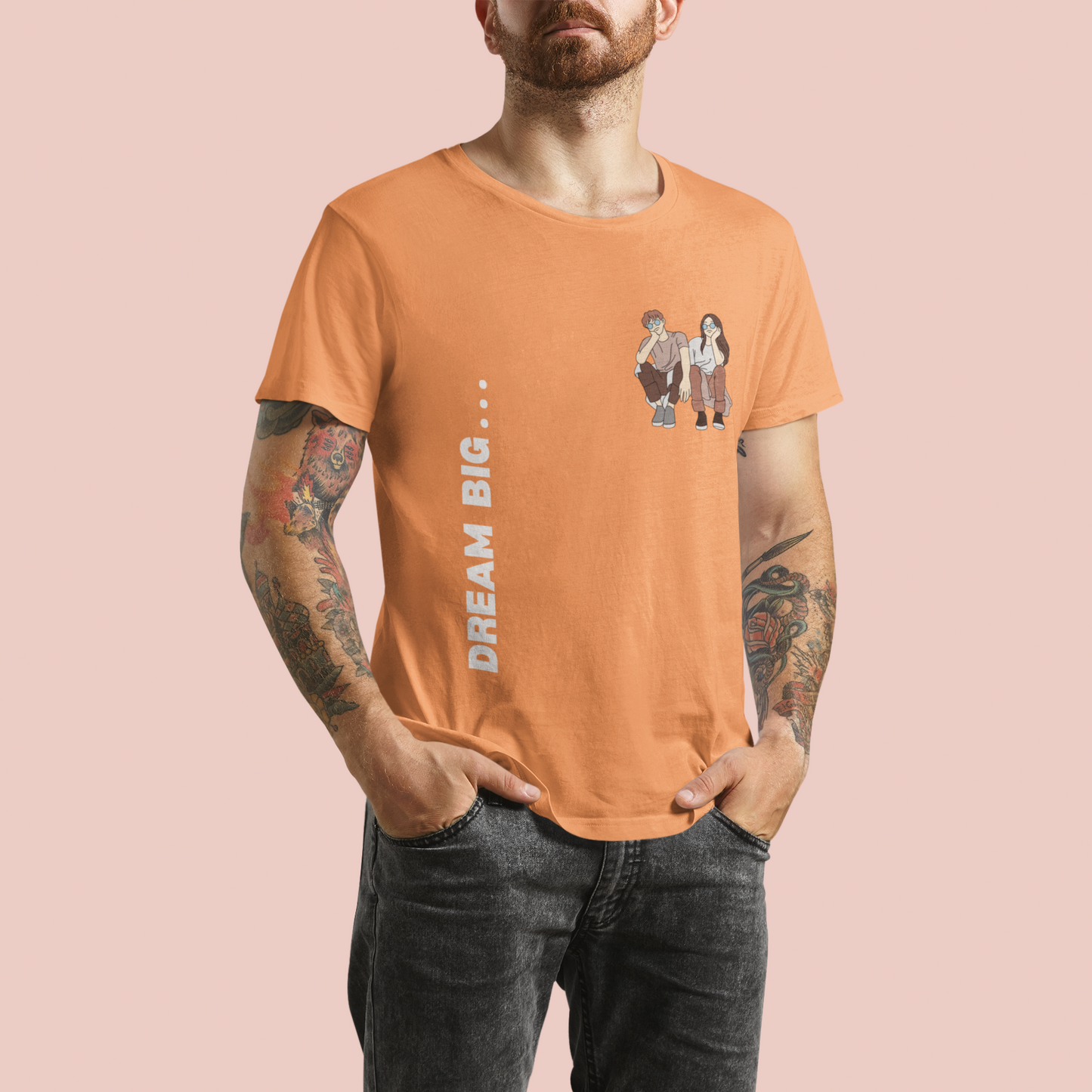 Dream Big Tangerine Regular T-shirt