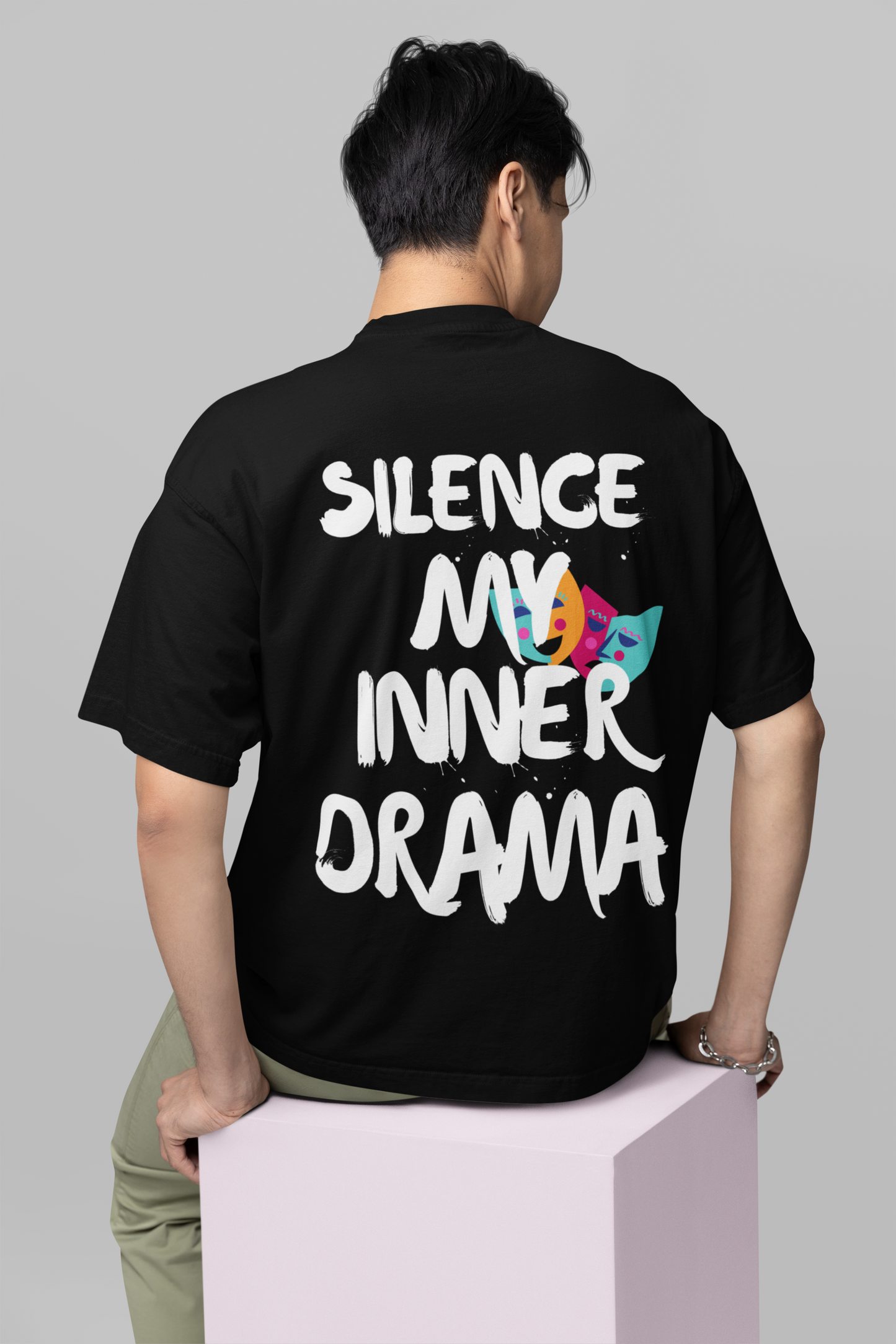 Drama Black Oversize T-shirt