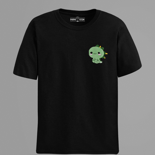 Cute Dino Black Platinum T-shirt