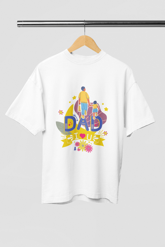 Dad Love Oversize Off-White T-shirt