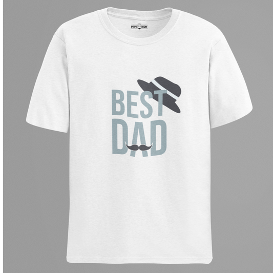 Best Dad White Platinum T-shirt