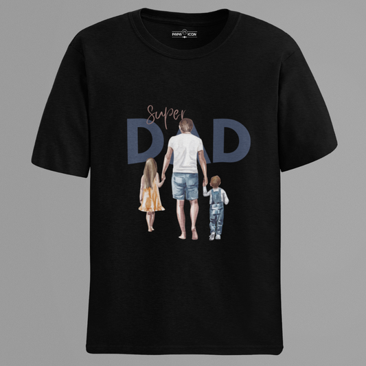 Super Dad Black Platinum T-shirt