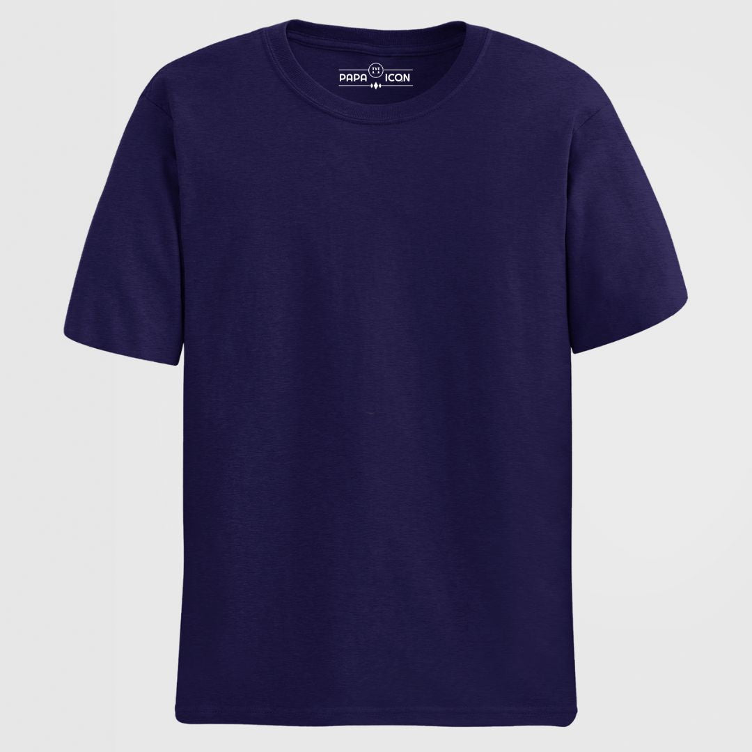 Navy Blue Basic Platinum T-shirt