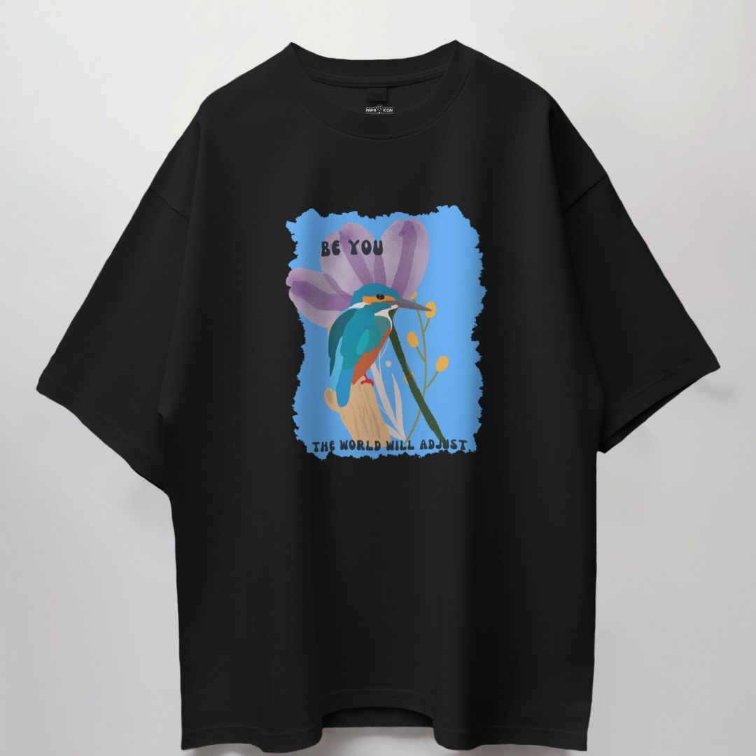 Be you Over Size Black T-shirt