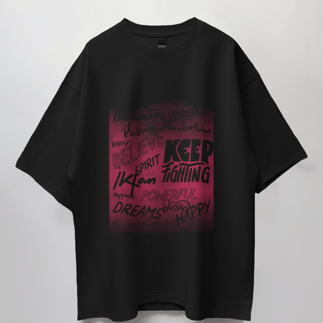 Spirit Black Oversize T-shirt