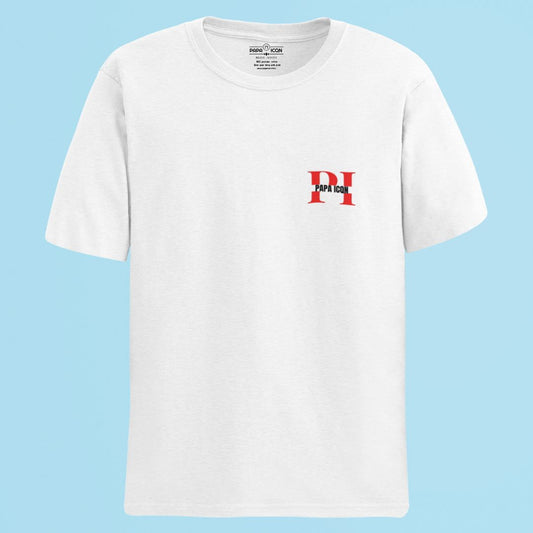 Papa Icon Logo White Platinum T-shirt