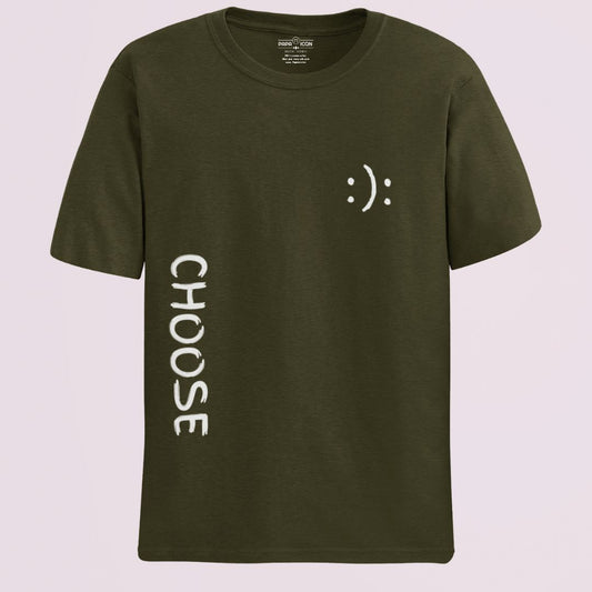Choose Olive Green Regular T-shirt