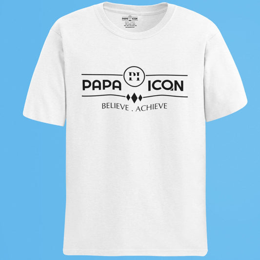 Papa Icon Logo White Platinum T-shirt