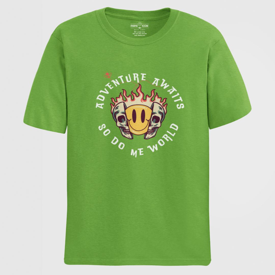 Me World Kiwi Green Classic Fit T-shirt