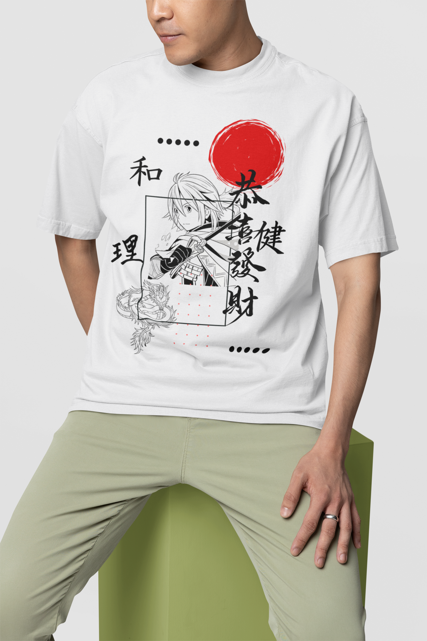 Manga Off-white Oversize T-shirt