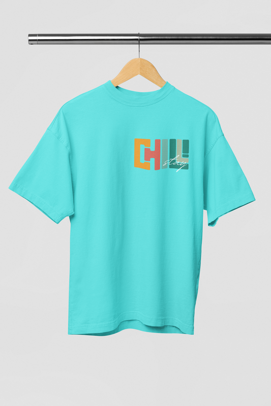 Chill Cyan Oversize T-shirt