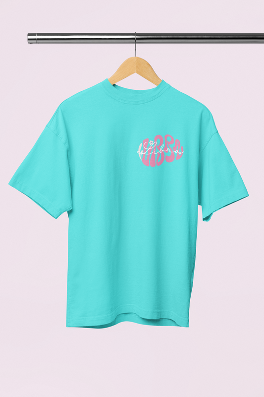 Libra Cyan Oversize T-shirt