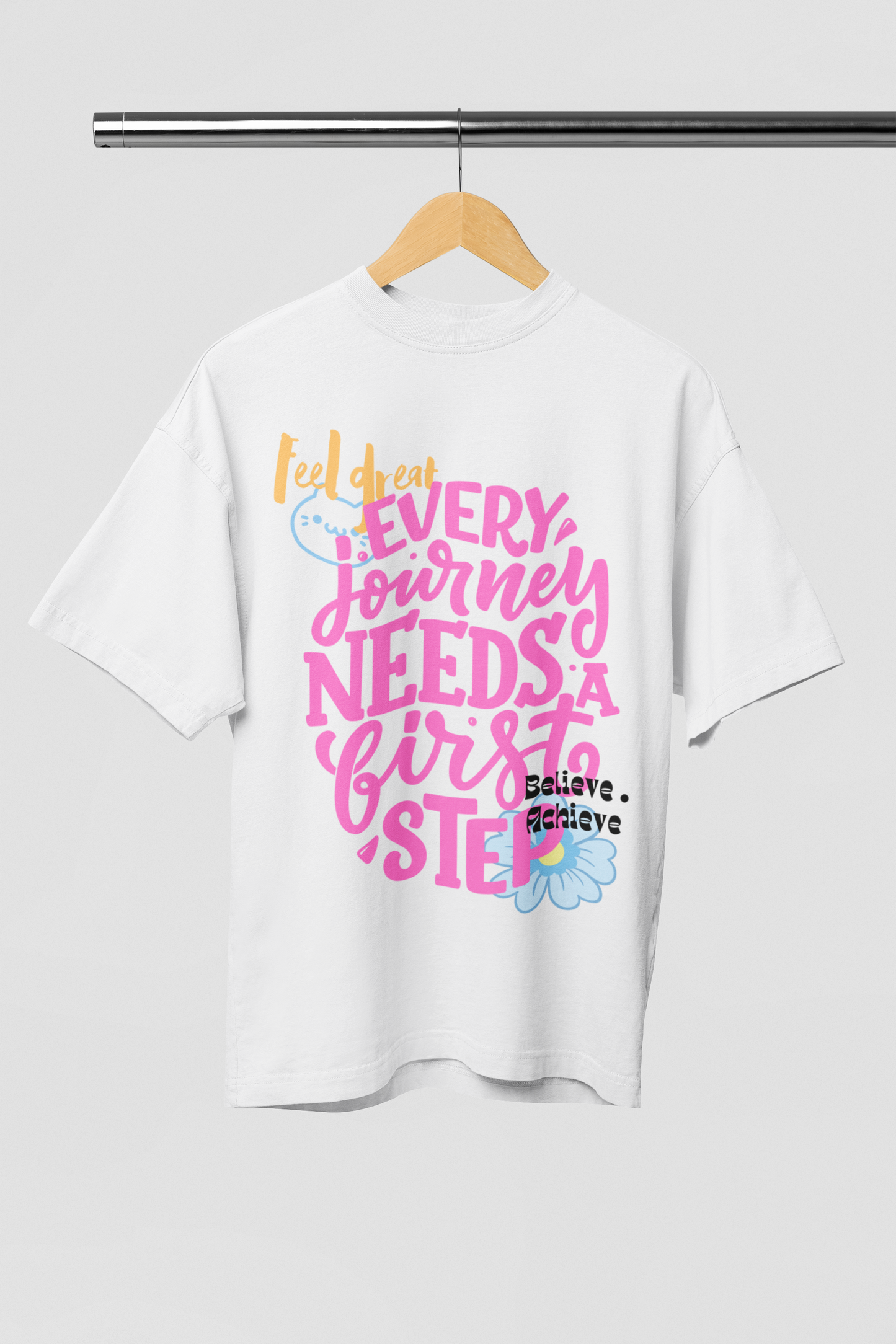Journey Off-white Oversize T-shirt